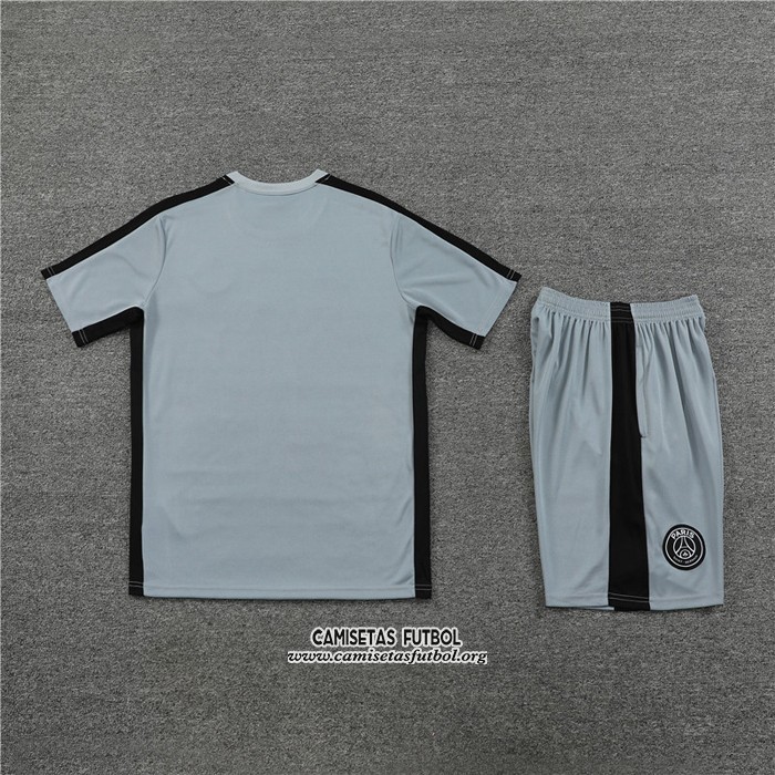 Chandal del Paris Saint-Germain Jordan Manga Corta 2023/2024 Gris - Pantalon Corto